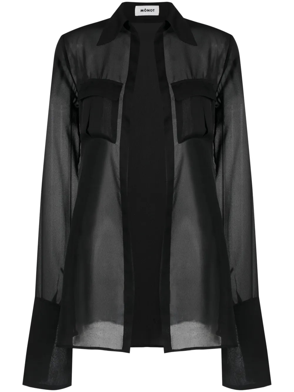 Georgette Semi-Sheer Shirt