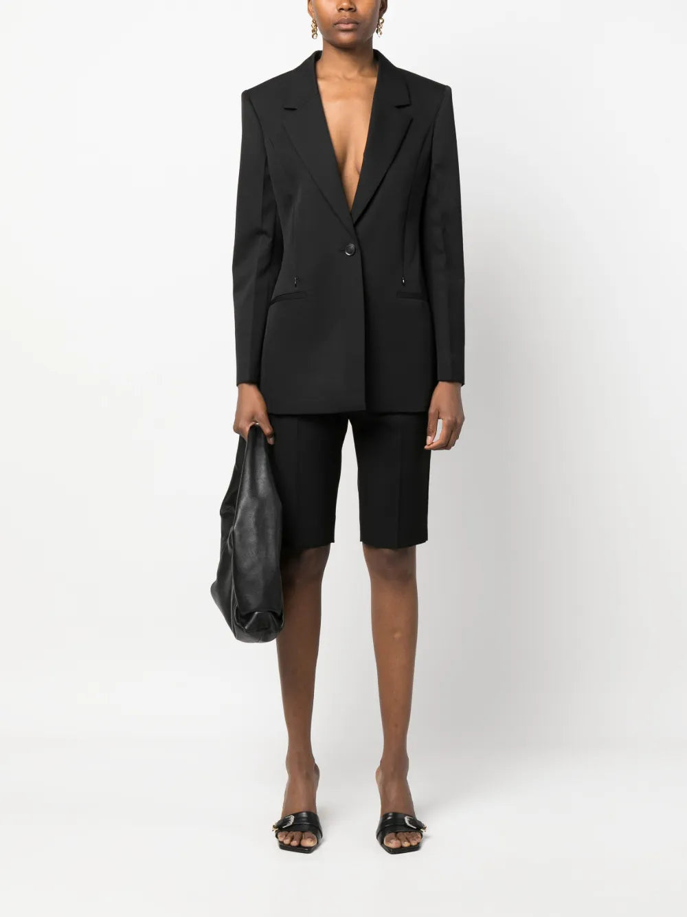 Single-Breasted Cape Blazer