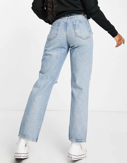 Robyn Distressed Straight Leg Jeans