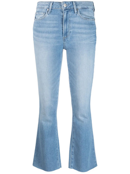 Logo-Patch Flared Jeans