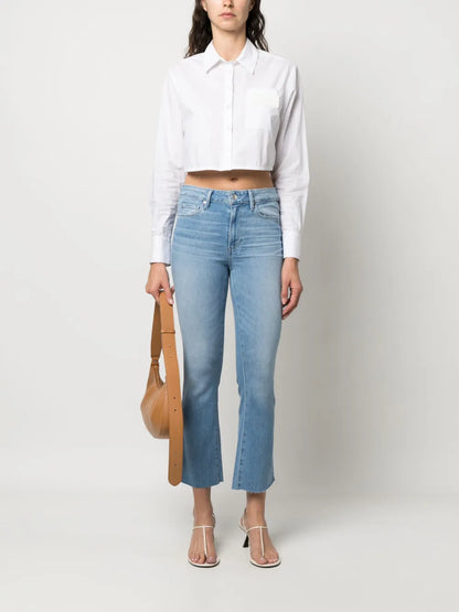 Logo-Patch Flared Jeans