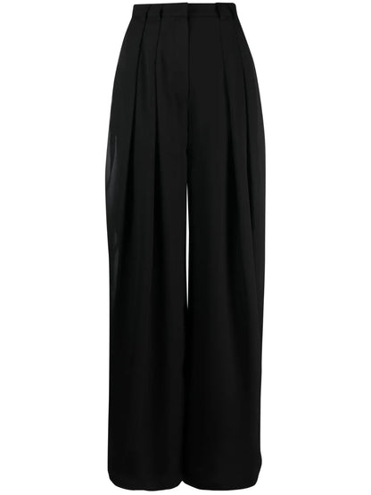 High-Waist Wide-Leg Trousers