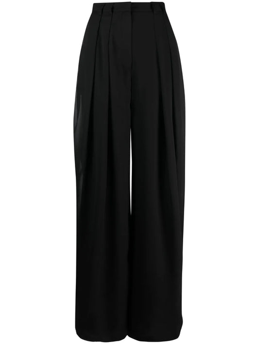 High-Waist Wide-Leg Trousers