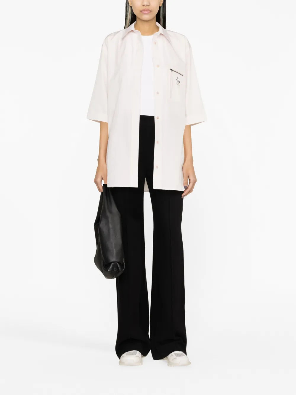Logo-Print Cotton Shirt