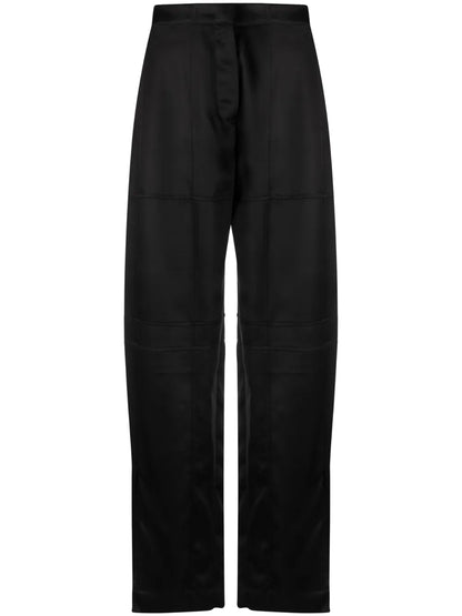 High-Waist Straight-Leg Trousers