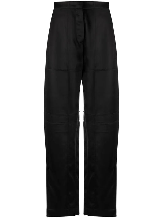 High-Waist Straight-Leg Trousers
