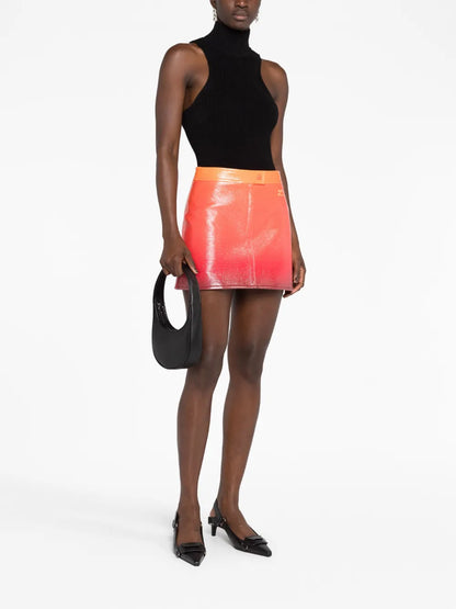 Iconic Vinyl Miniskirt