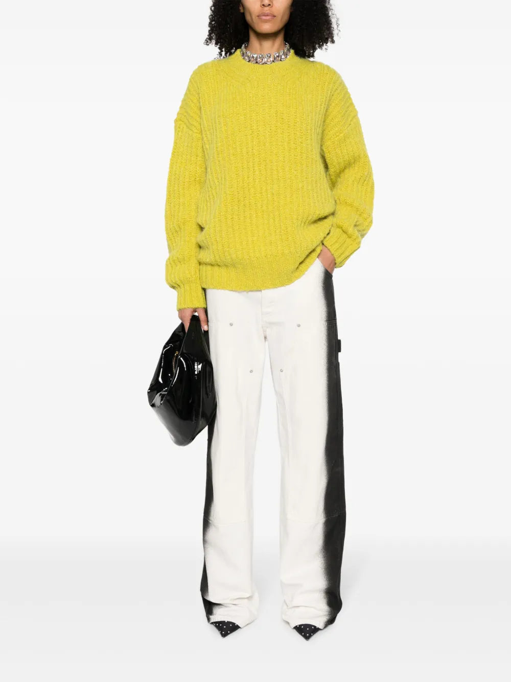 Chunky-Knit Crew-Neck Jumper