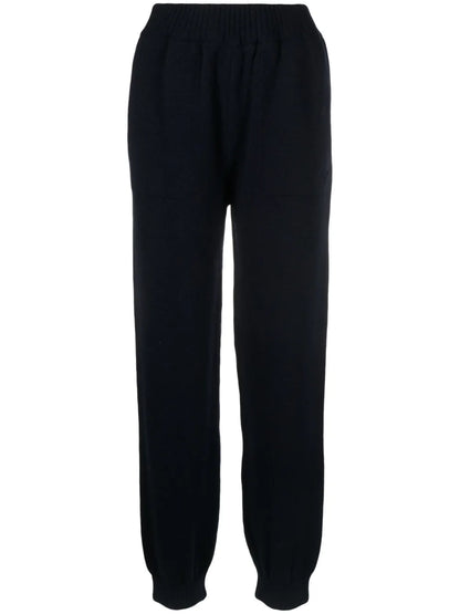 Logo-Embroidered Knitted Trousers