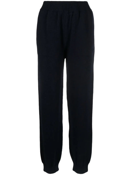 Logo-Embroidered Knitted Trousers