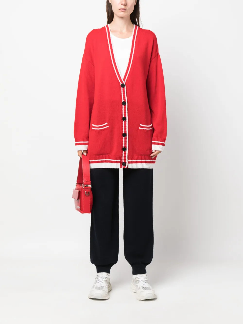 Logo-Embroidered Knitted Trousers