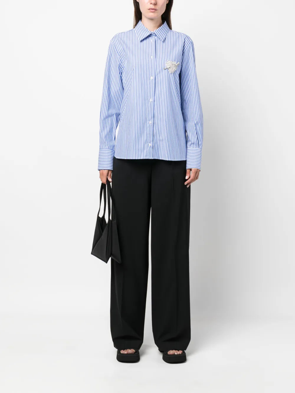 Wide-Leg Tailored Trousers