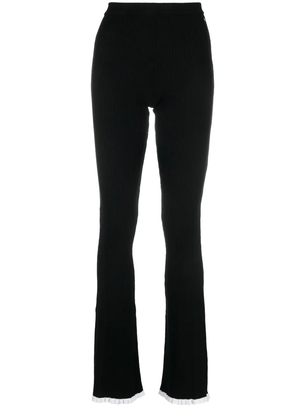 Intarsia-Knit Logo High-Waisted Trousers