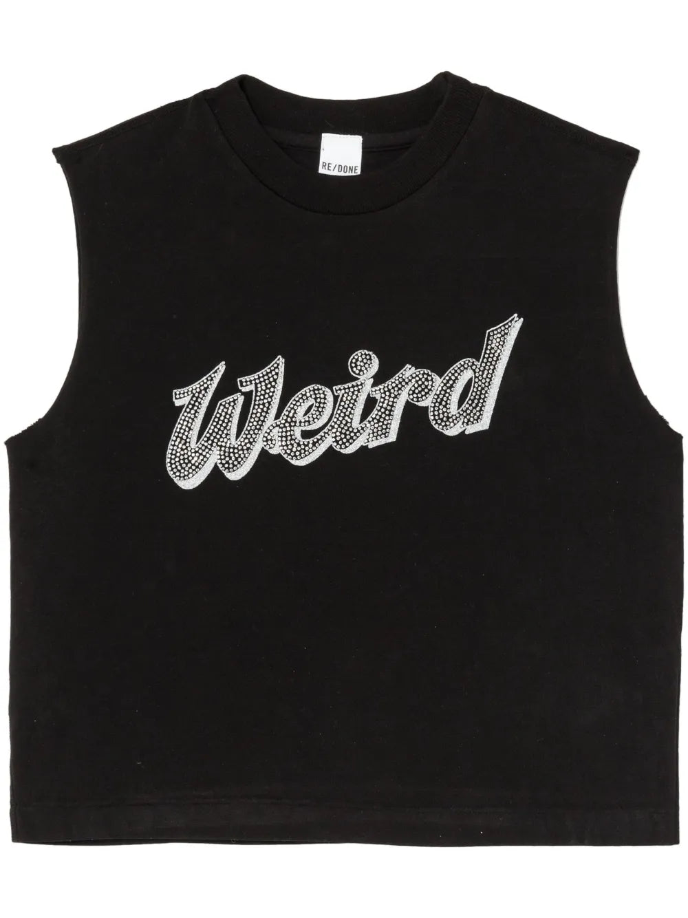 Rhinestone Cropped Vest