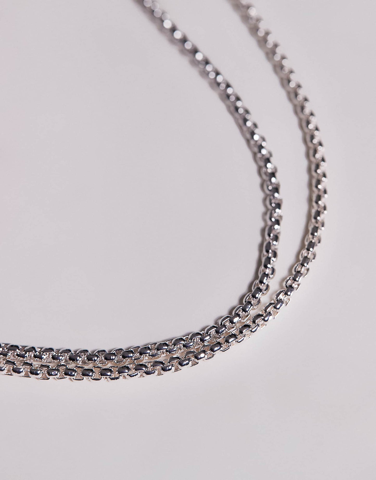 Layered Box Chain Necklace