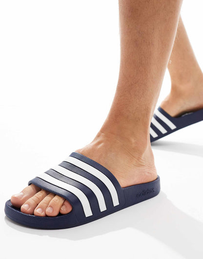 Swim Adilette White Stripe Sliders