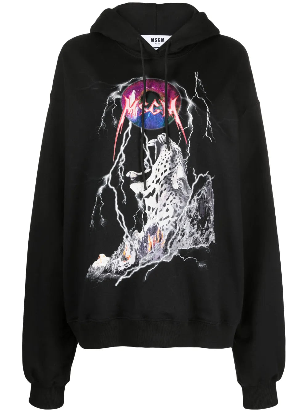 Graphic-Print Cotton Hoodie