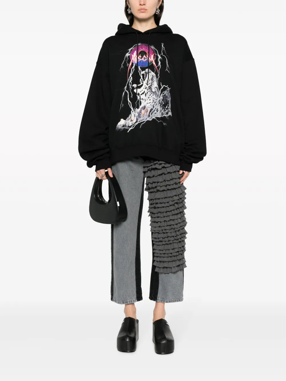 Graphic-Print Cotton Hoodie