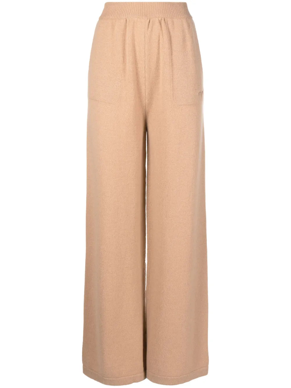 Embroidered-Logo Knit Trousers