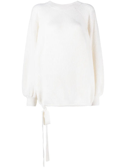 Puffball Ribbed-Knit Jumper