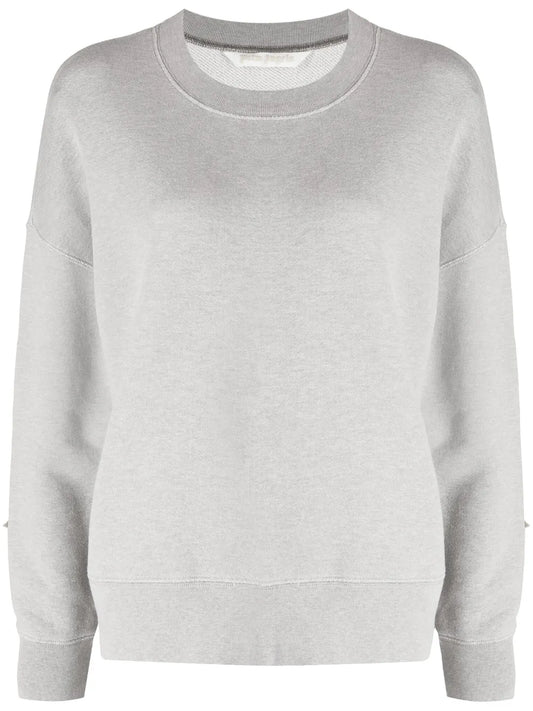 Logo-Print Star-Patch Cotton Sweatshirt
