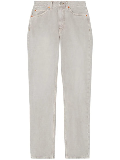 70S Stove Pipe High-Rise Slim-Cut Jeans