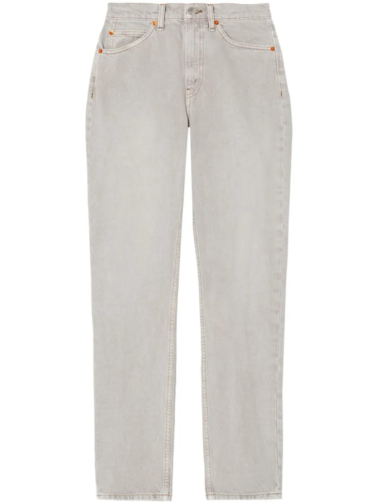 70S Stove Pipe High-Rise Slim-Cut Jeans
