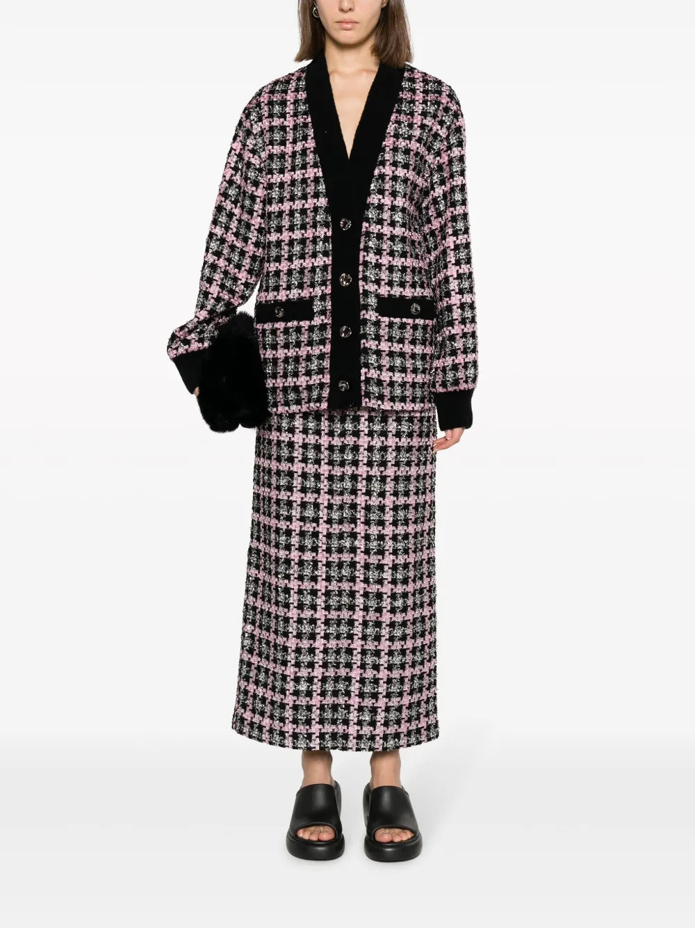 Single-Breasted Tweed Jacket