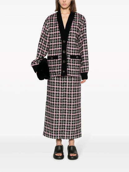 Single-Breasted Tweed Jacket
