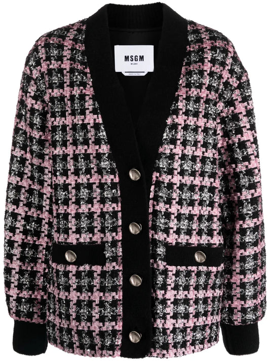 Single-Breasted Tweed Jacket