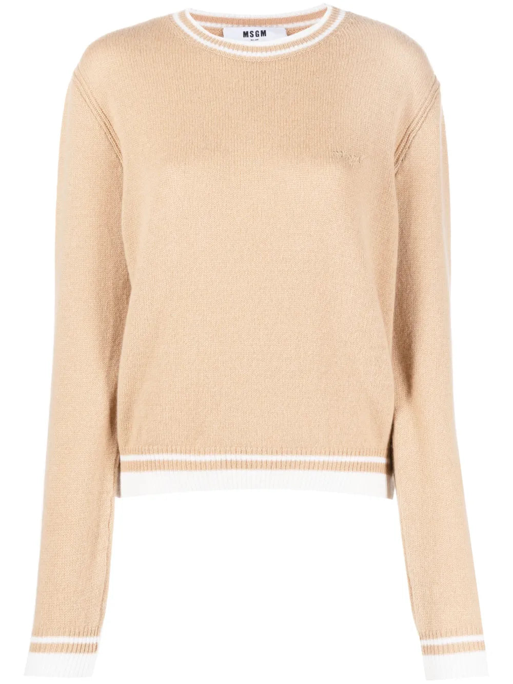Logo-Embroidered Round-Neck Jumper
