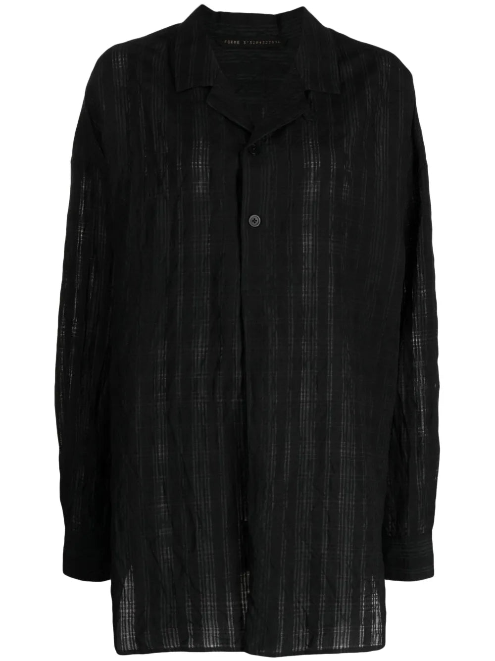 Semi-Sheer Long-Sleeve Shirt