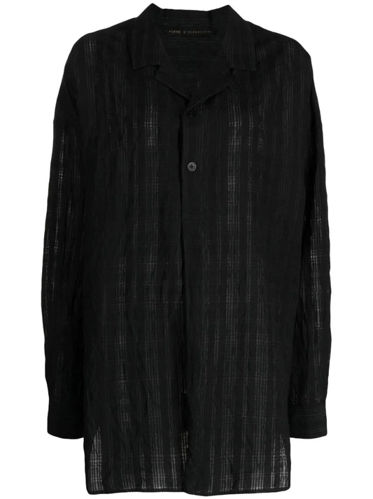 Semi-Sheer Long-Sleeve Shirt