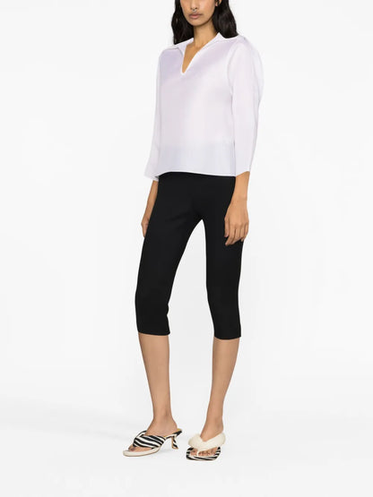 Cropped Crepe Leggings