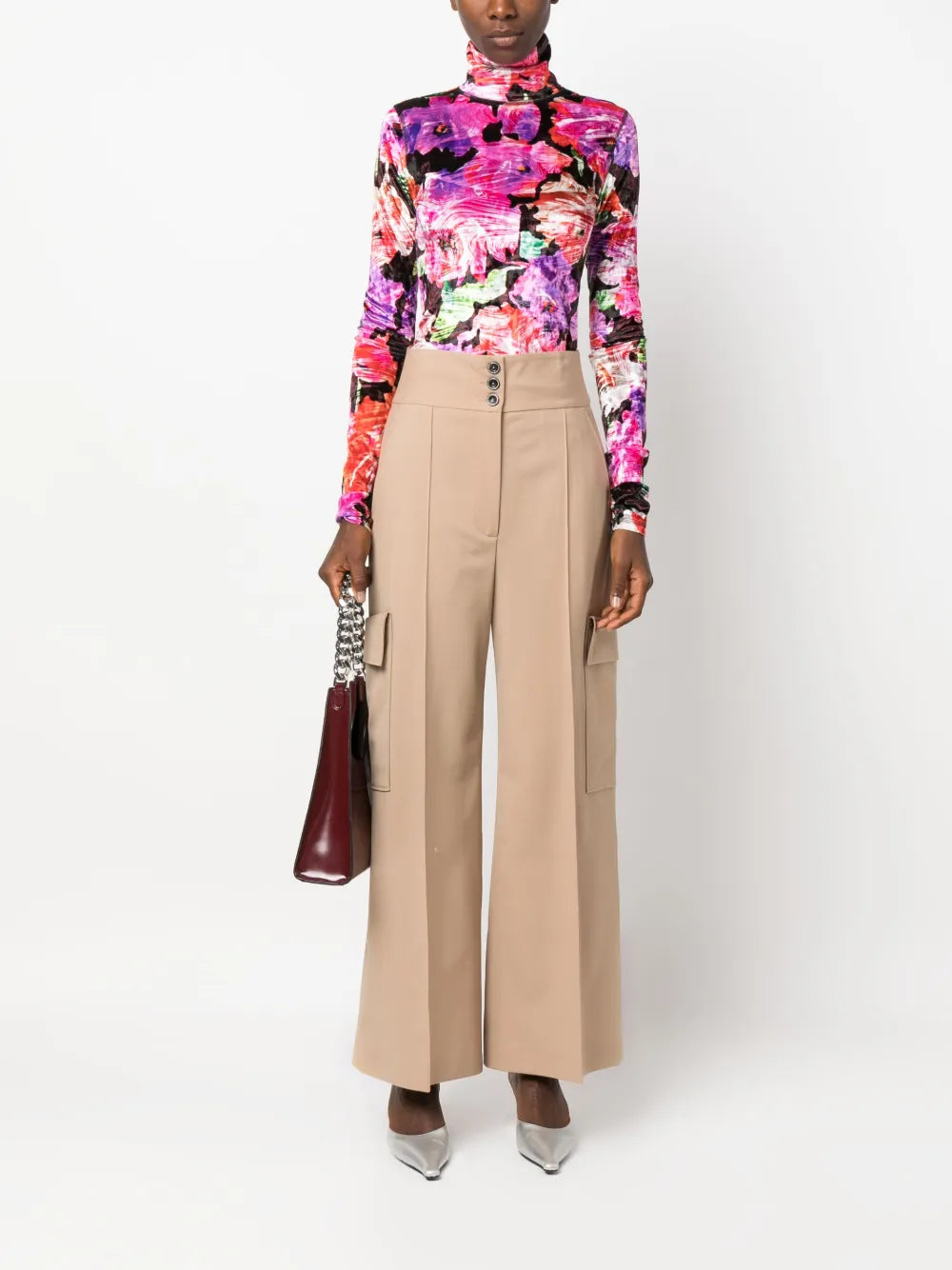 High-Waisted Cargo Pants