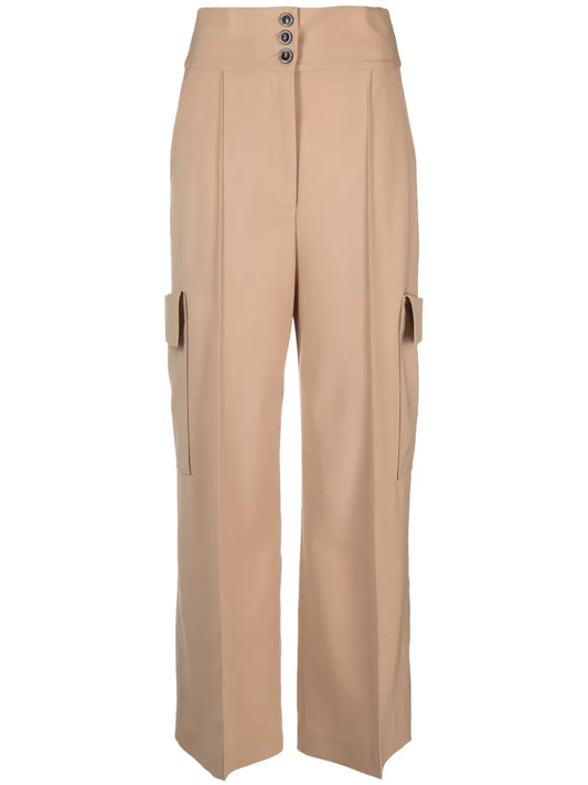High-Waisted Cargo Pants