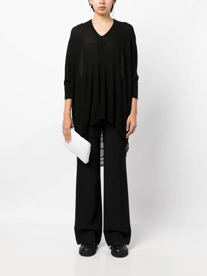 V-Neck Long-Sleeve Blouse