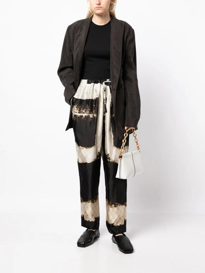 Drawstring Tapered-Leg Trousers