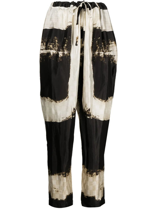Drawstring Tapered-Leg Trousers