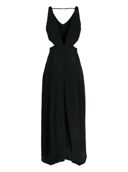 Open-Side V-Neck Dress