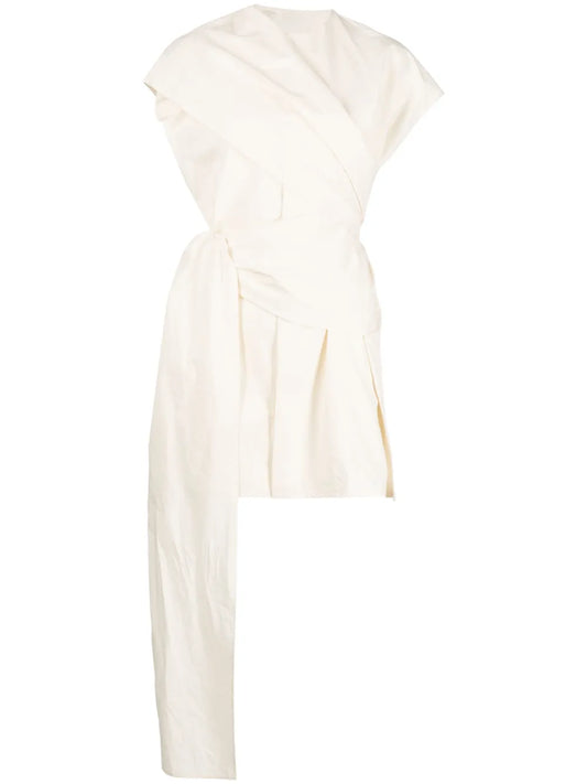 Asymmetric Cotton Blouse