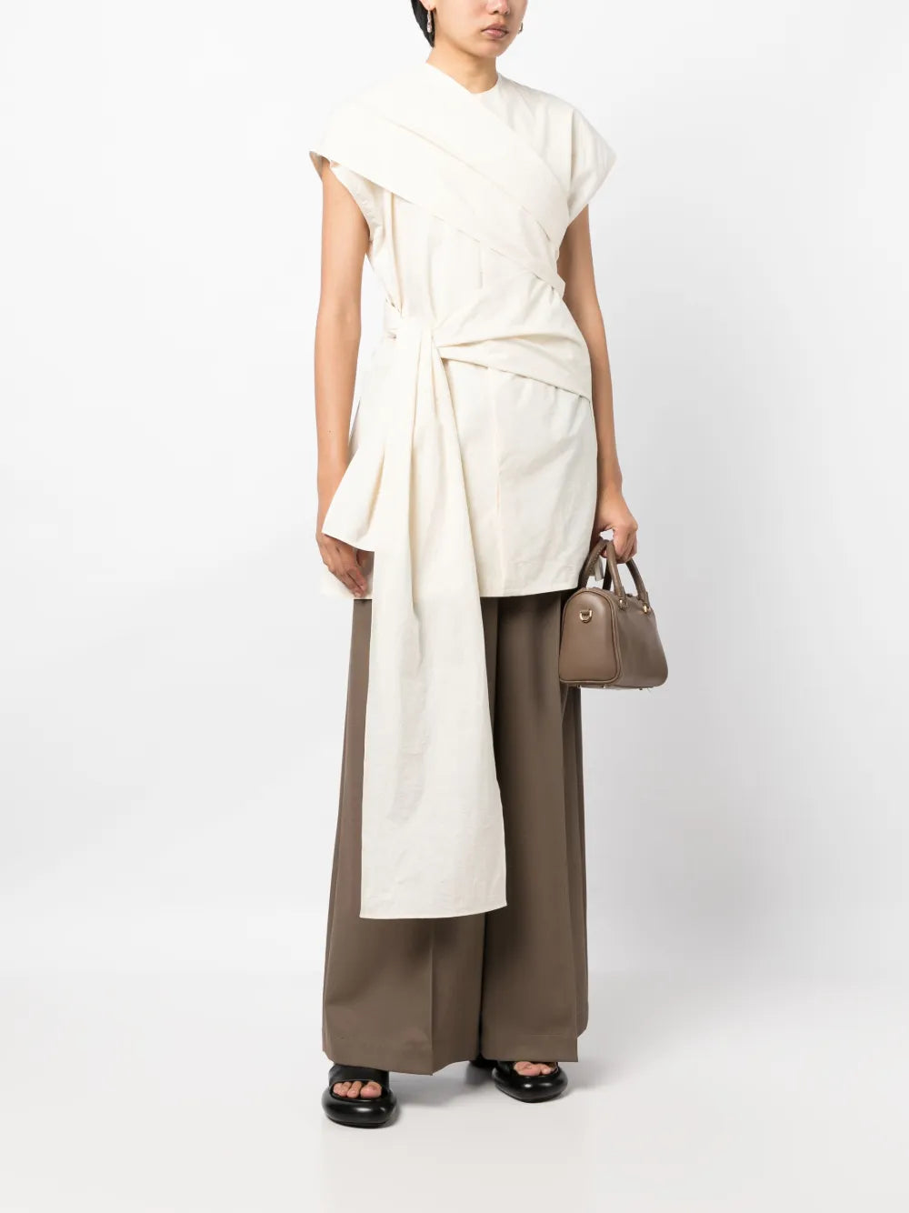 Asymmetric Cotton Blouse