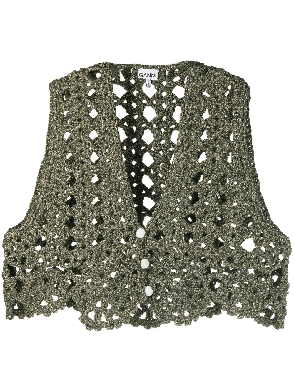 Crochet-Knit Crop Top