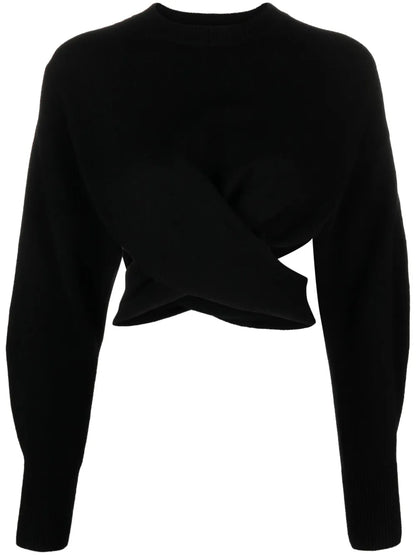 Cut-Out Wool Sweater