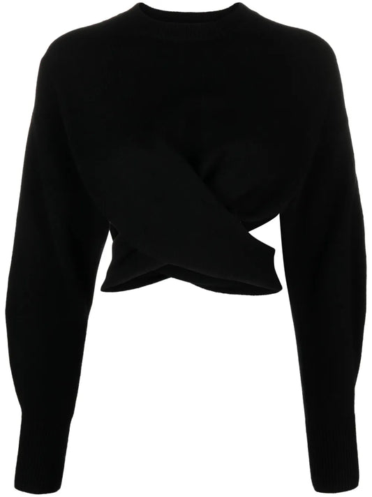 Cut-Out Wool Sweater