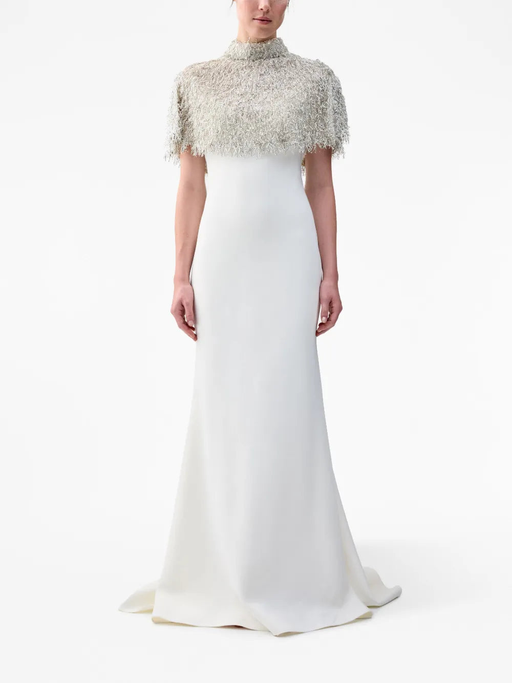 Bon High-Neck Cropped Cape