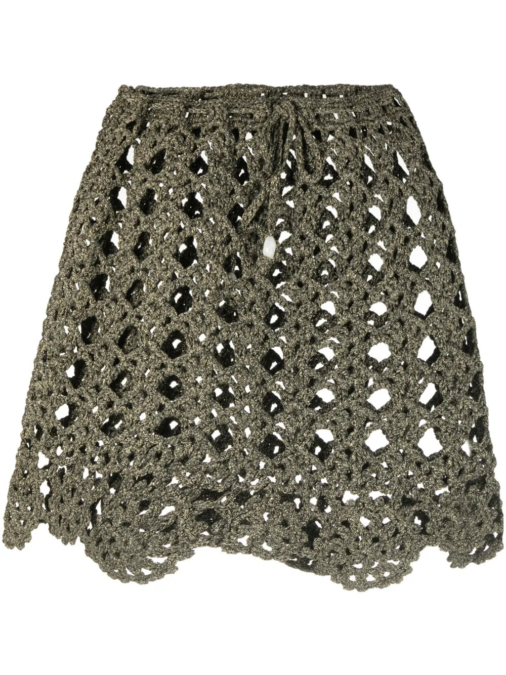 Crochet-Knit Miniskirt