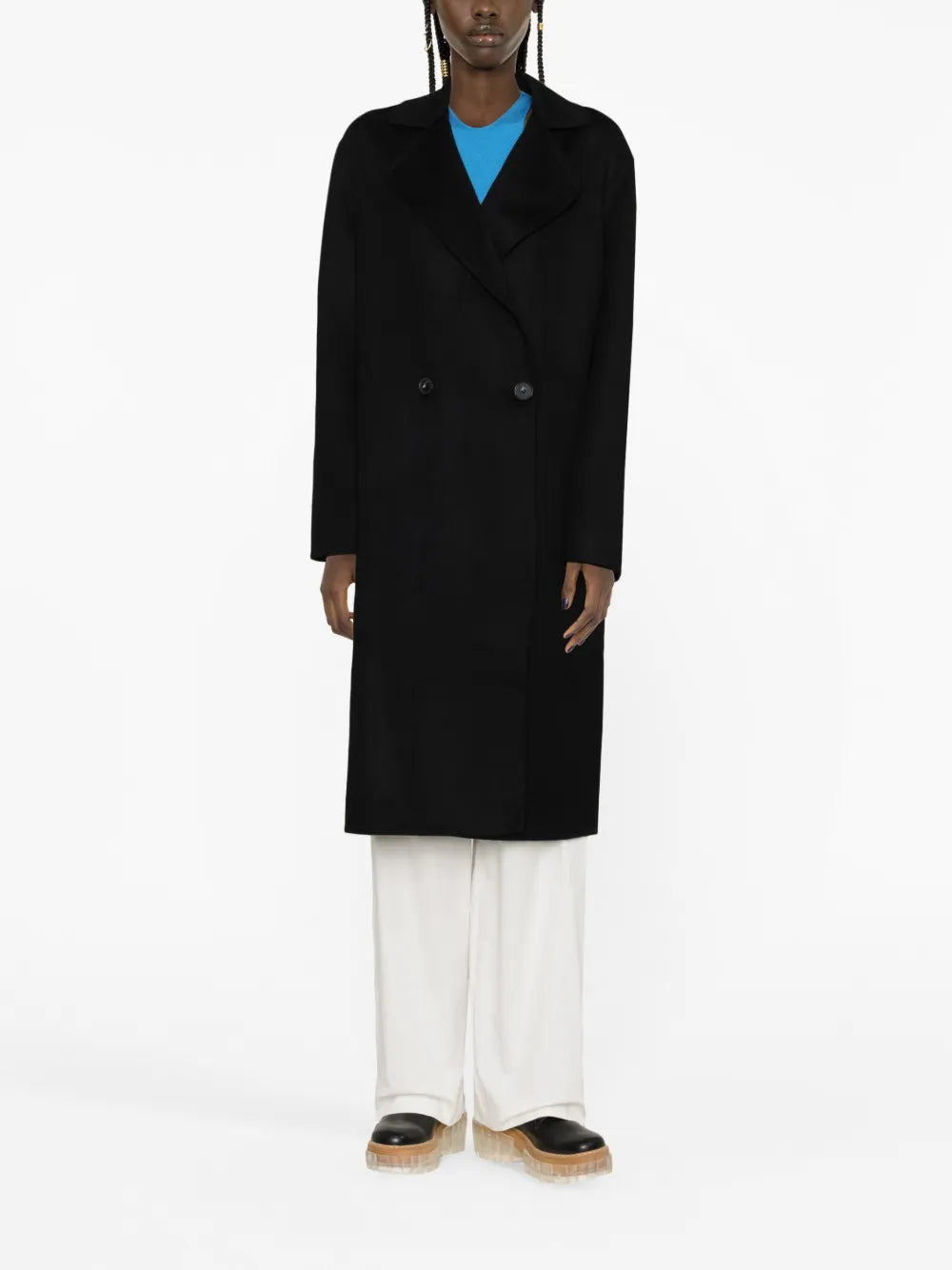 Double-Breasted Wool Coat