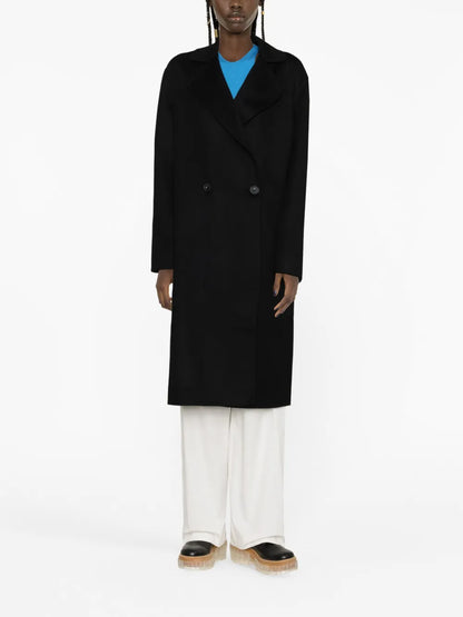 Double-Breasted Wool Coat