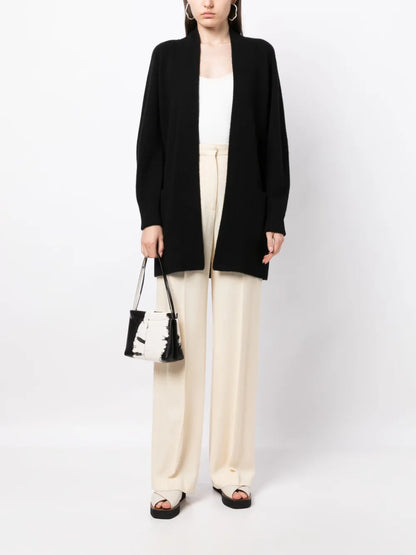 Open-Front Cashmere Cardi-Coat